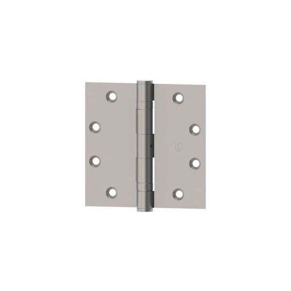 Hager Companies Bb1191 Full Mortise, Five Knuckle, Ball Bearing, Standard Weight Hinge 4.5" X 4.5" Us32d Etw4 1191B0045004532D00N - main